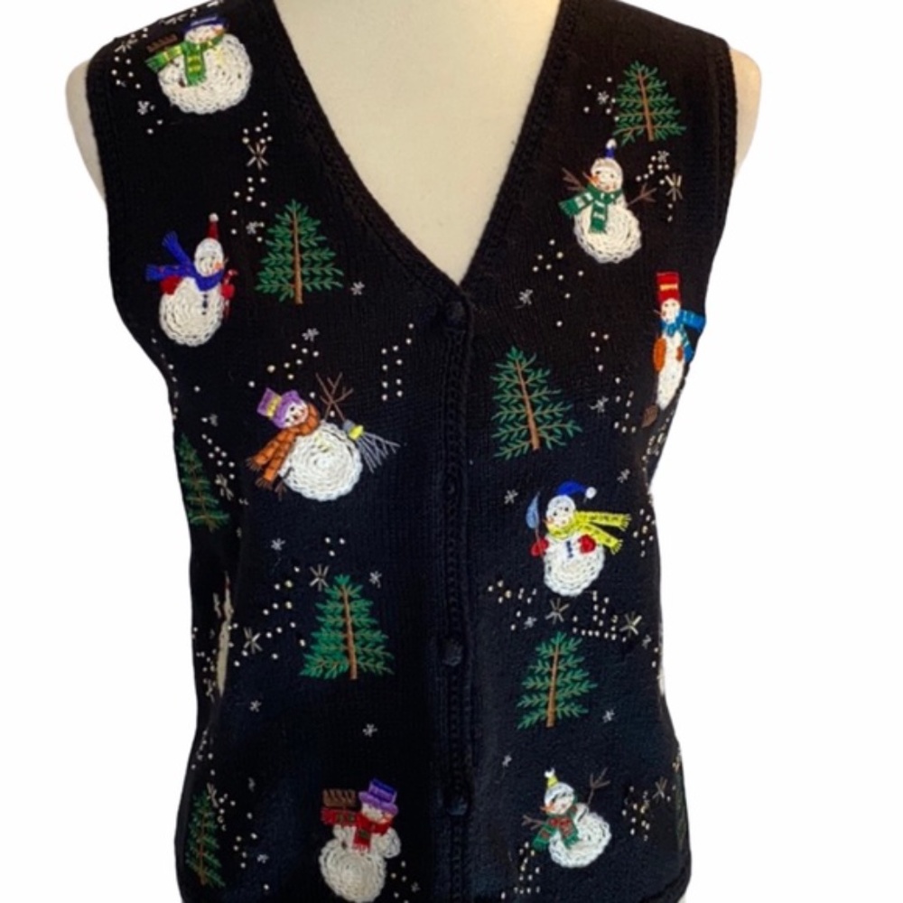 Vintage Christmas Sweater Vest